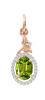 Goldanhänger mit Chrysolith