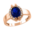 Goldringe mit Saphir