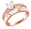 Vergoldete Ringe