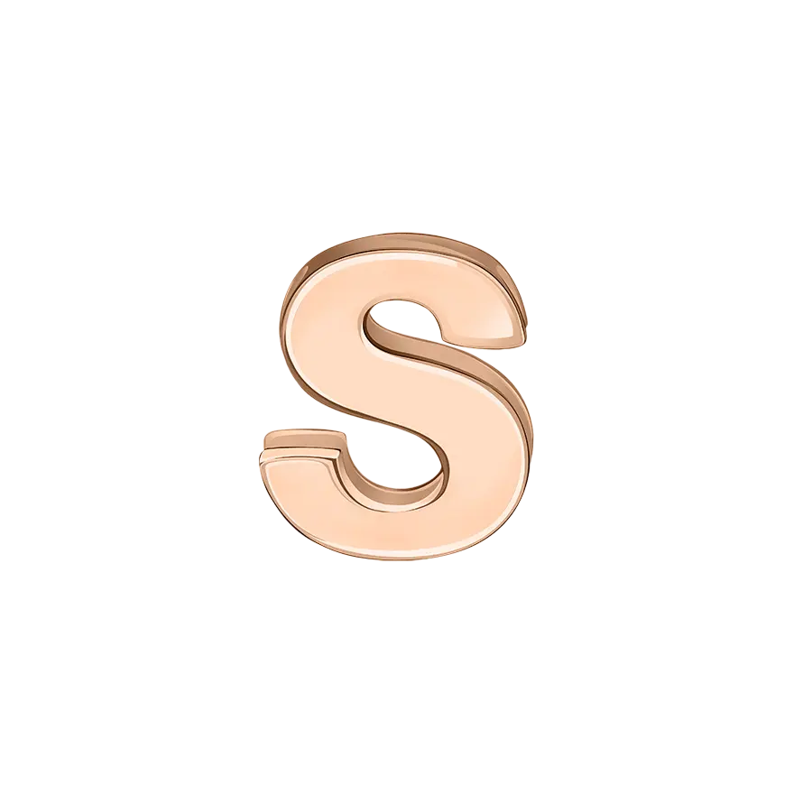 Product image 1 of the product “Pendant “Letter S” in 585 Rose Gold ”