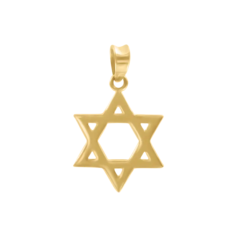 Product image 1 of the product “Pendant “Star of David” in 585 Yellow Gold ”