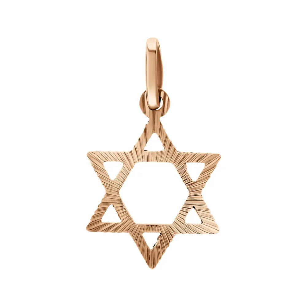 Artikelbild 1 des Artikels “Anhänger „Davidstern“ aus 585 Rotgold “