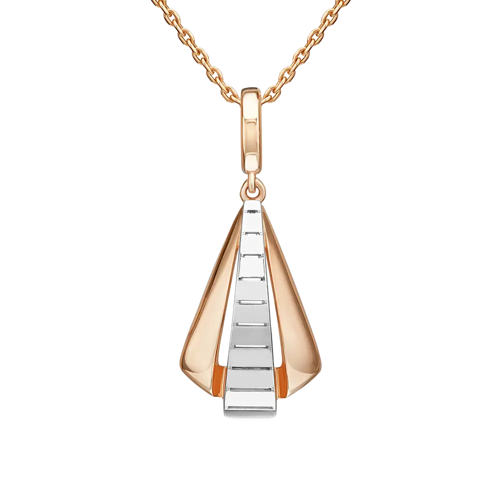 Product image 1 of the product “Pendant “Fan” in 585 Two-Tone Gold ”