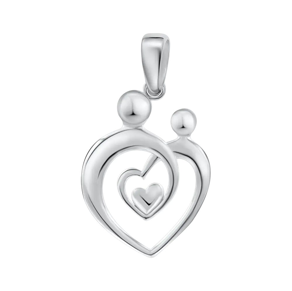 Artikelbild 1 des Artikels “Anhänger „Herz mit Mutter und Kind“ aus 925 Silber “