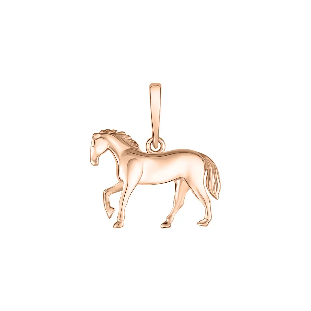 Product image 1 of the product “Pendant “Running Horse” in 585 Rose Gold ”