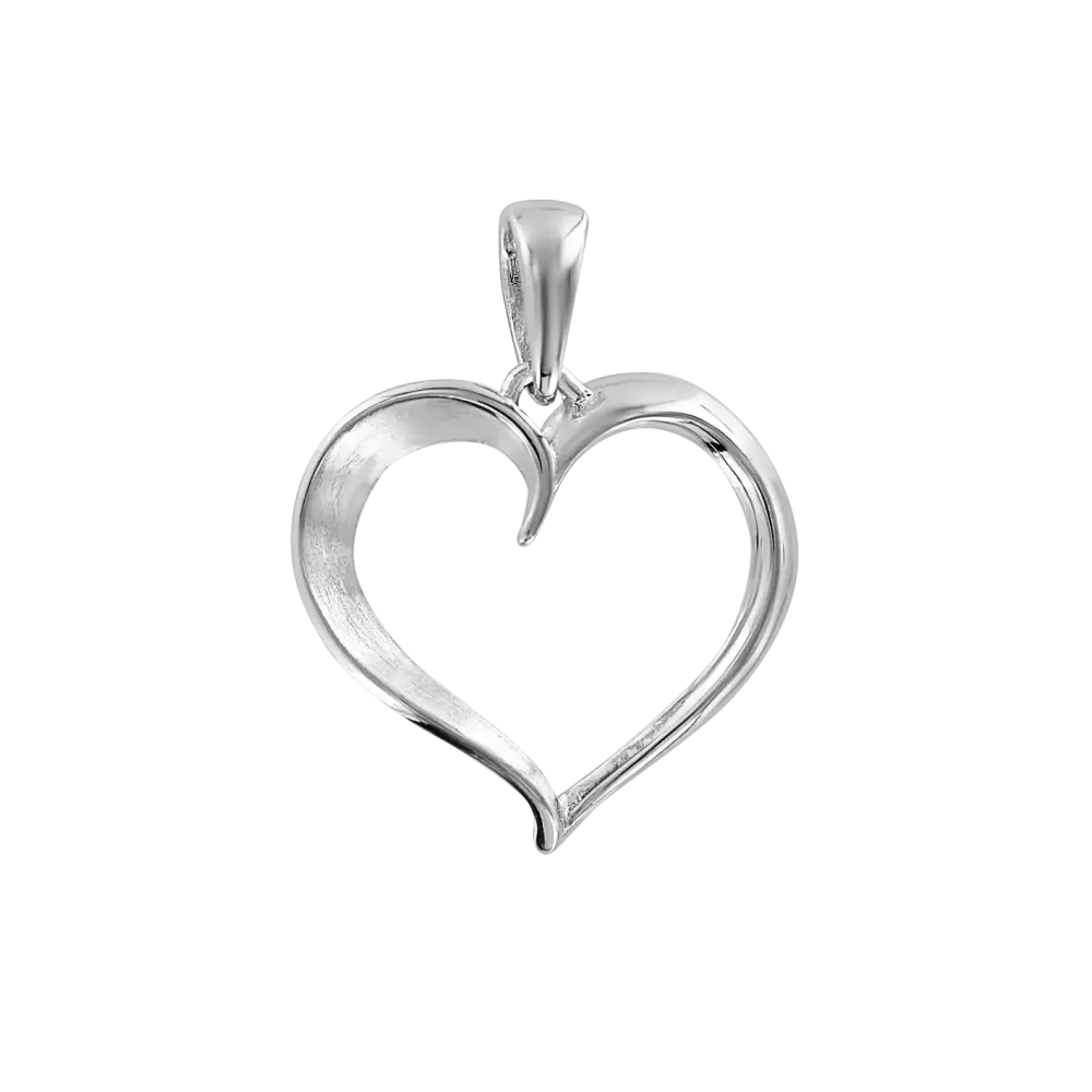 Artikelbild 1 des Artikels “Anhänger „Offenes Herz“ aus 925 Silber, Höhe 24 mm “
