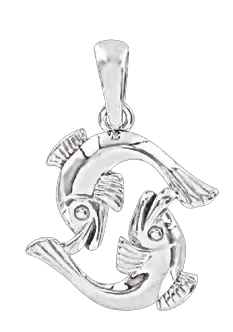 Artikelbild 1 des Artikels “Anhänger Sternzeichen Fische aus 925 Silber, Höhe 23 mm “