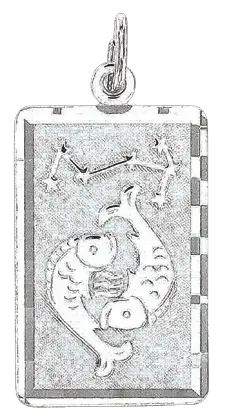 Artikelbild 1 des Artikels “Anhänger Sternzeichen Fische aus 925 Silber, Höhe 34 mm “