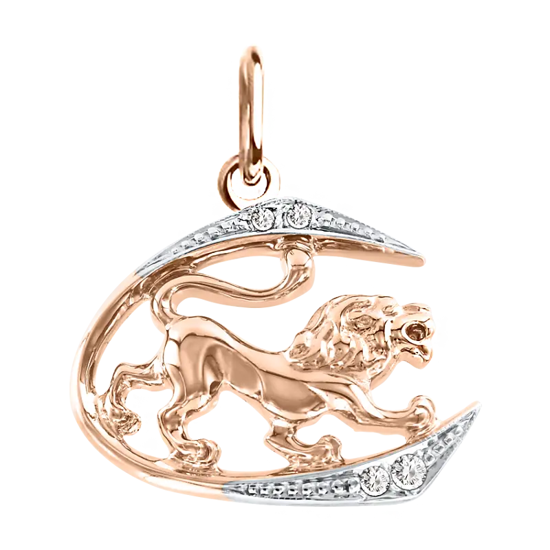 Artikelbild 1 des Artikels “Anhänger Sternzeichen Löwe aus 585 Rotgold mit Zirkonia “
