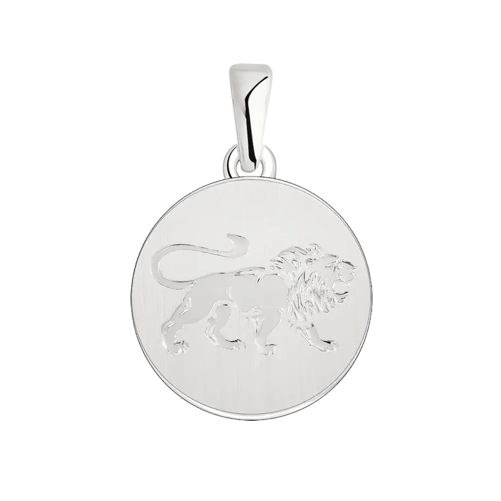 Product image 1 of the product “Zodiac Sign Pendant Leo in 925 Sterling Silver, Height 24 mm ”