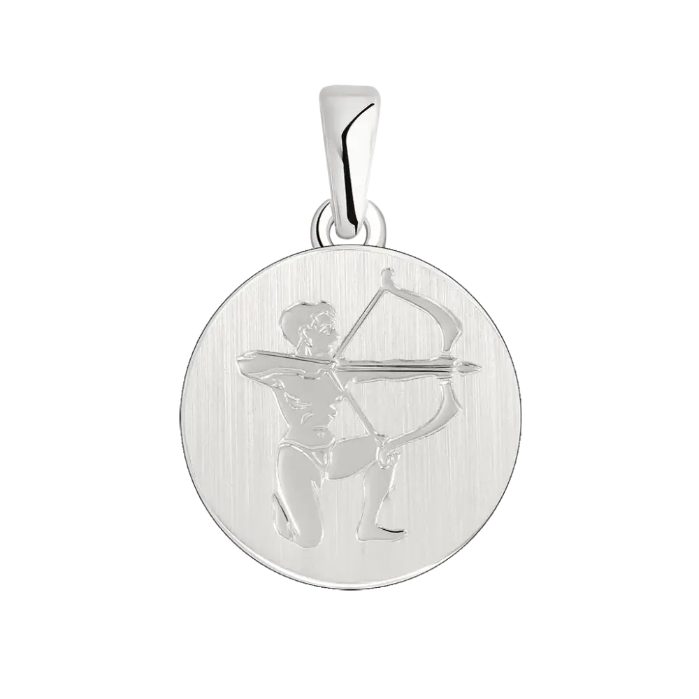 Product image 1 of the product “Zodiac Sign Pendant Sagittarius in 925 Sterling Silver, Height 24 mm ”