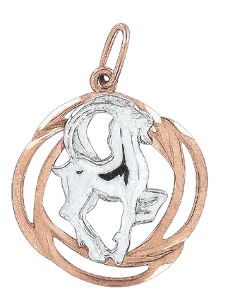 Artikelbild 1 des Artikels “Anhänger Sternzeichen Steinbock aus 585 Bicolor-Gold, Höhe 30 mm “