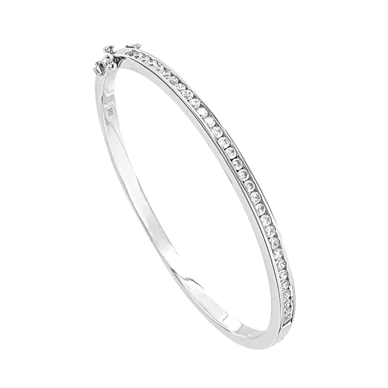Artikelbild 1 des Artikels “Armband „Armreif mit Steinreihe“ aus 925 Silber mit Zirkonia “