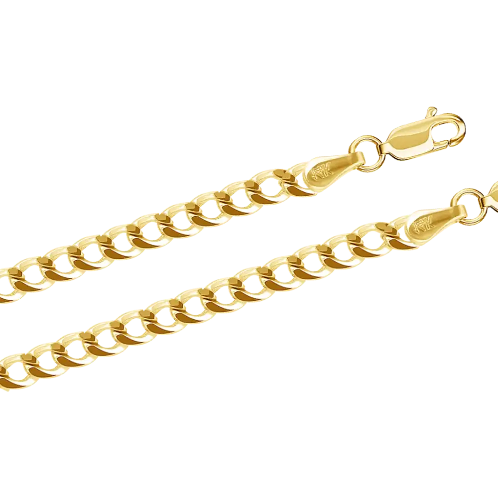 Product image 1 of the product “Bracelet “Flat Curb Chain” in 585 Yellow Gold ”