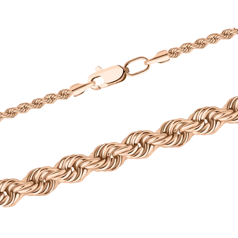 Product image 1 of the product “Bracelet “Thick Cord Chain” in 585 Rose Gold 19 cm”