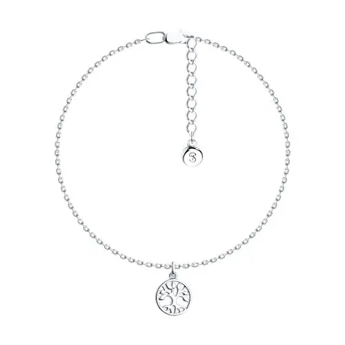 Artikelbild 1 des Artikels “Armband „Lebensbaum-Plättchen“ aus 925 Silber “