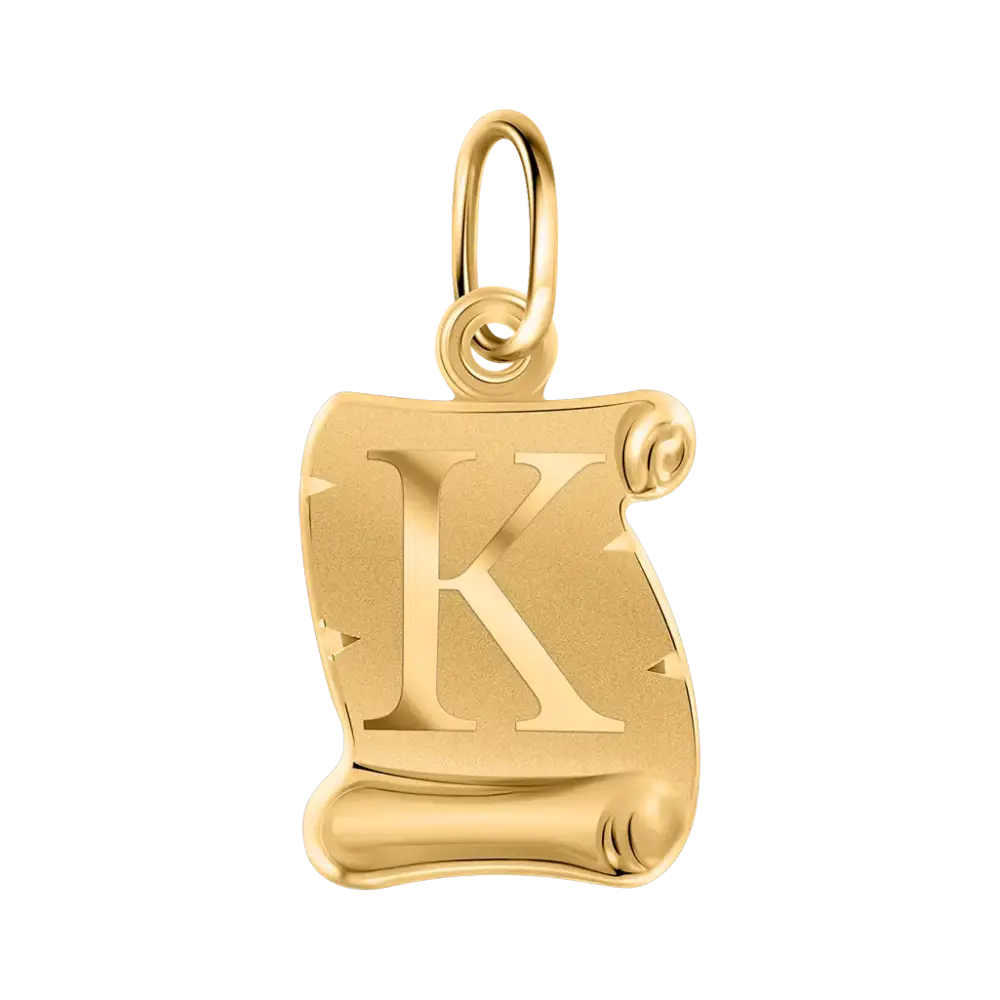 Artikelbild 1 des Artikels “Buchstabenanhänger „K“ aus 585 Gelbgold “