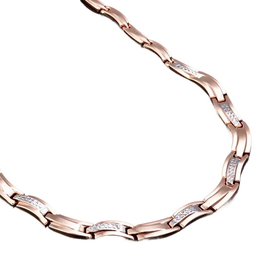 Artikelbild 1 des Artikels “Collier „Gedrehte Glieder“ aus 585 Rotgold mit Diamanten “