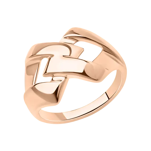 Artikelbild 1 des Artikels “Damenring „Geometrische Verschlingung“ aus 925 Silber vergoldet “