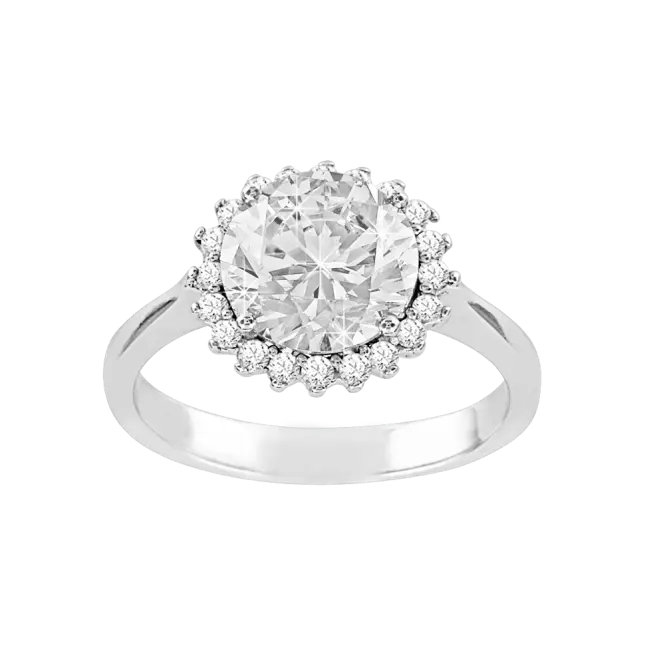 Artikelbild 1 des Artikels “Damenring „Steinkranz“ aus 925 Silber mit Zirkonia “