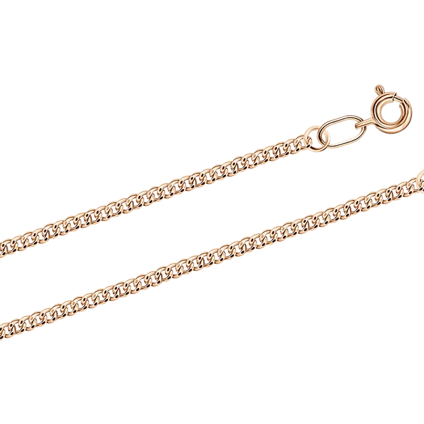 Product image 1 of the product “Diamond-Cut Curb Chain in 585 Rose Gold ”