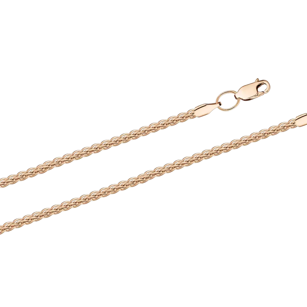 Product image 1 of the product “Fine Wheat Chain in 585 Rose Gold ”