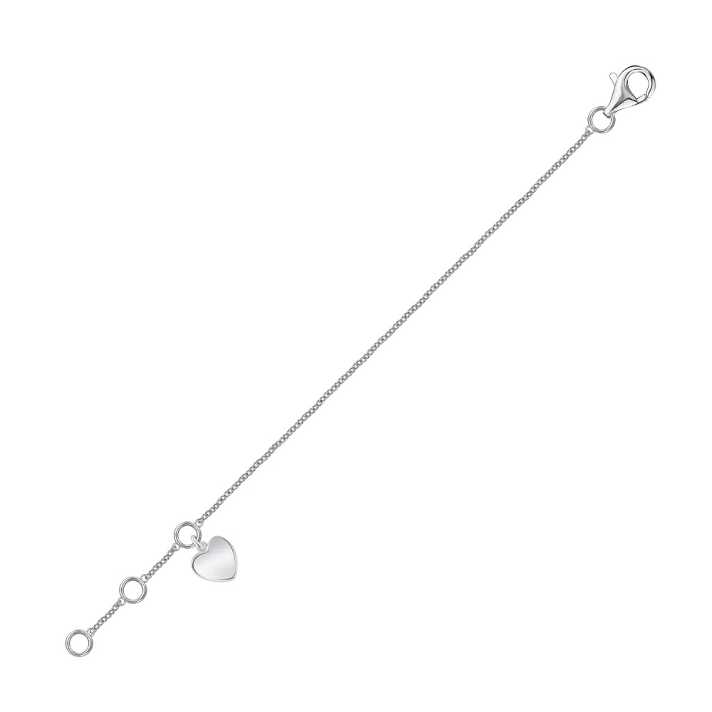 Product image 1 of the product “Anklet “Heart” in 925 Sterling Silver ”