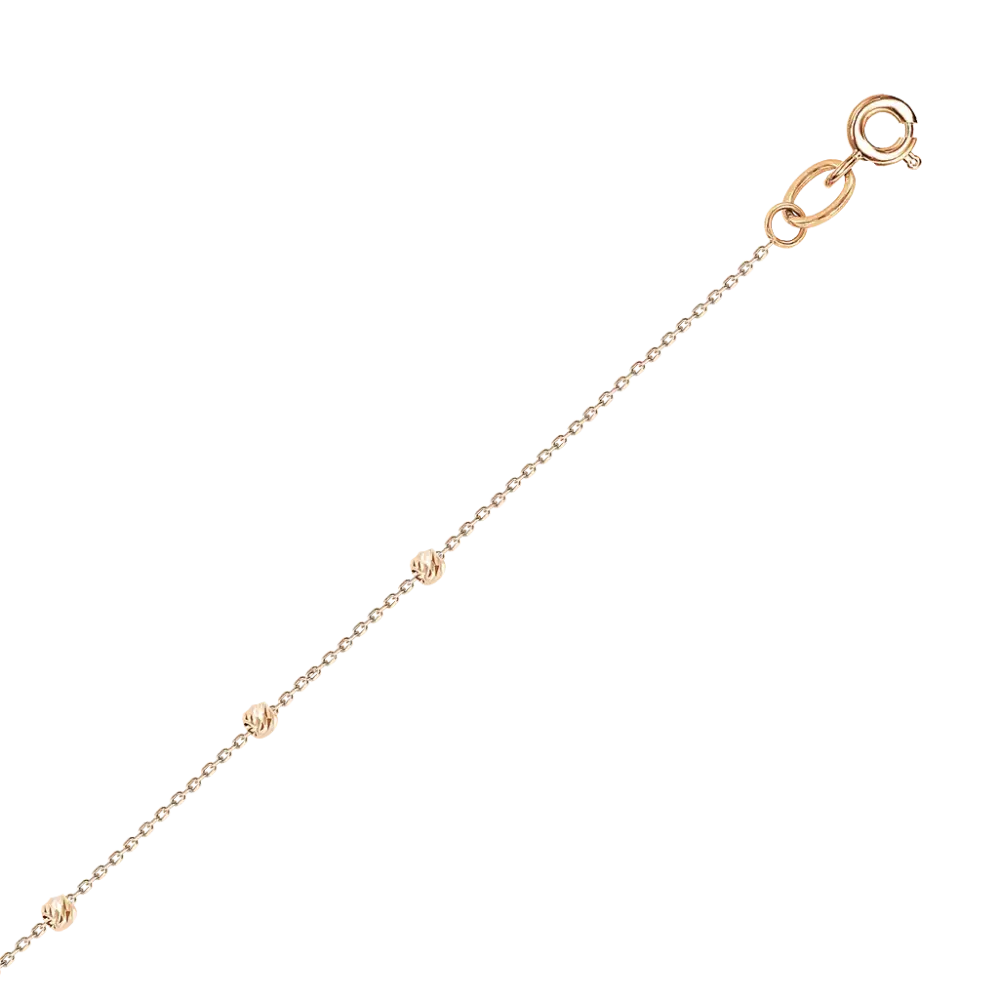 Artikelbild 1 des Artikels “Fußkette „Kugeln“ aus 585 Rotgold “