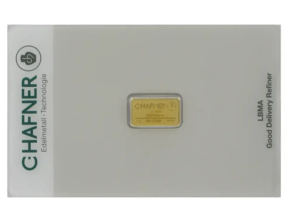 Product image 1 of the product “Gold Bar 2 g ”