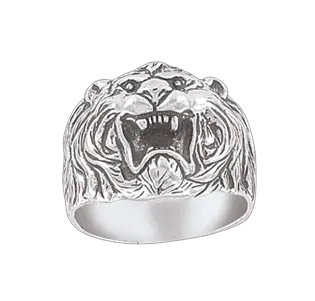 Product image 1 of the product “Men's Ring “Bear Head” in 925 Sterling Silver ”