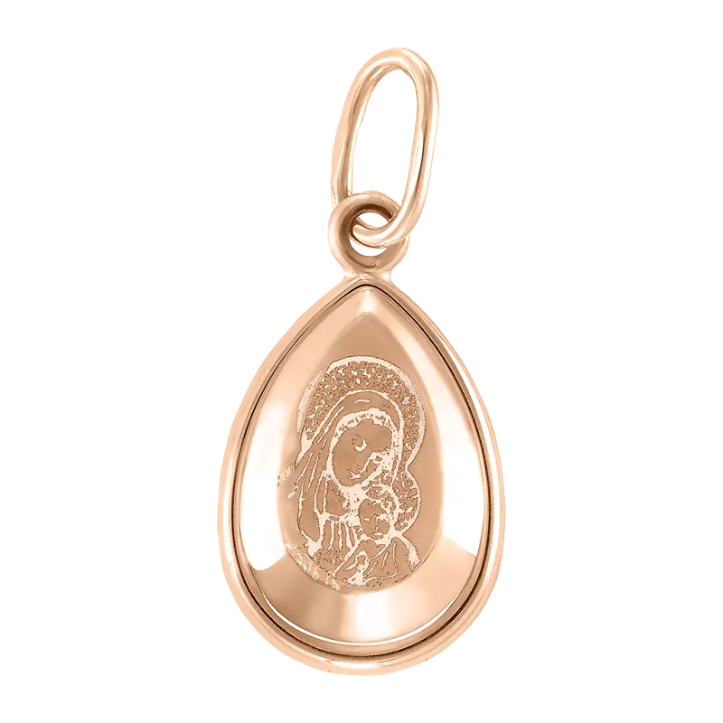 Artikelbild 1 des Artikels “Ikonen-Anhänger „Tropfen“ aus 585 Rotgold “