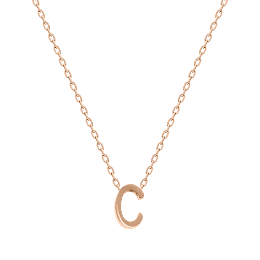 Product image 1 of the product “Chain “Letter “C”” in 585 Rose Gold ”
