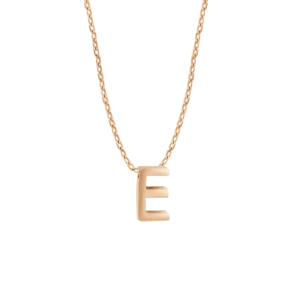 Product image 1 of the product “Chain “Letter “E”” in 585 Rose Gold ”