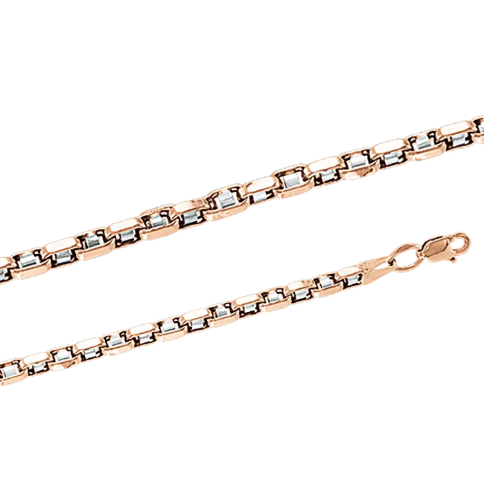 Artikelbild 1 des Artikels “Kette „Fantasiekette mit Weißgold-Stegen“ aus 585 Bicolor-Gold, Breite 3 mm 60 cm ca. 14,4 g“
