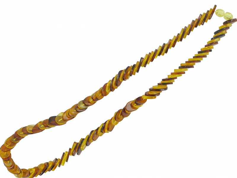 Product image 1 of the product “Chain “Twisted Discs” with Amber ”
