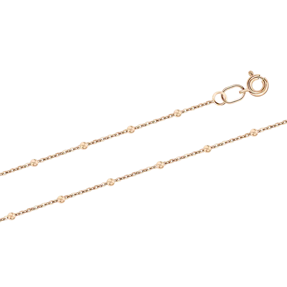 Product image 1 of the product “Chain “Station Chain with Beads” in 585 Rose Gold ”
