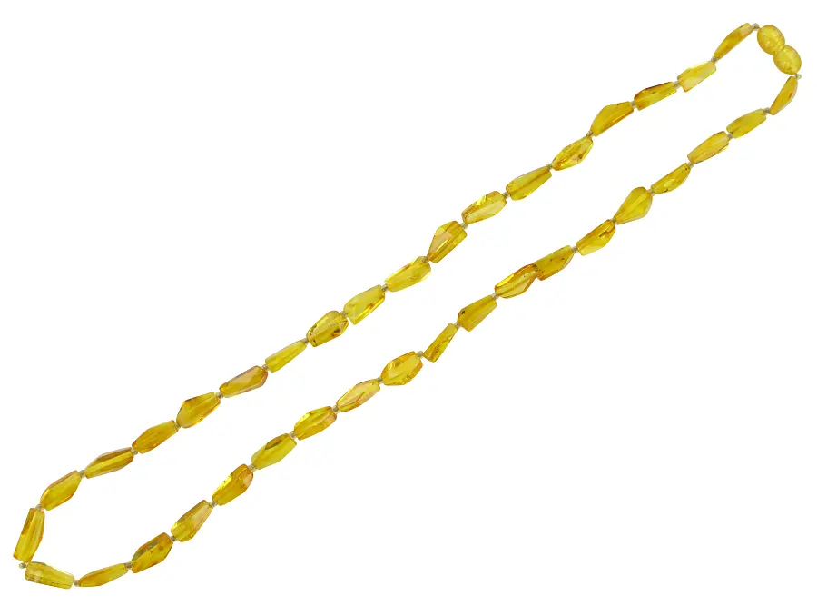 Изображение 1 товара «Цепочка «Жёлтые оливки» с янтарём »