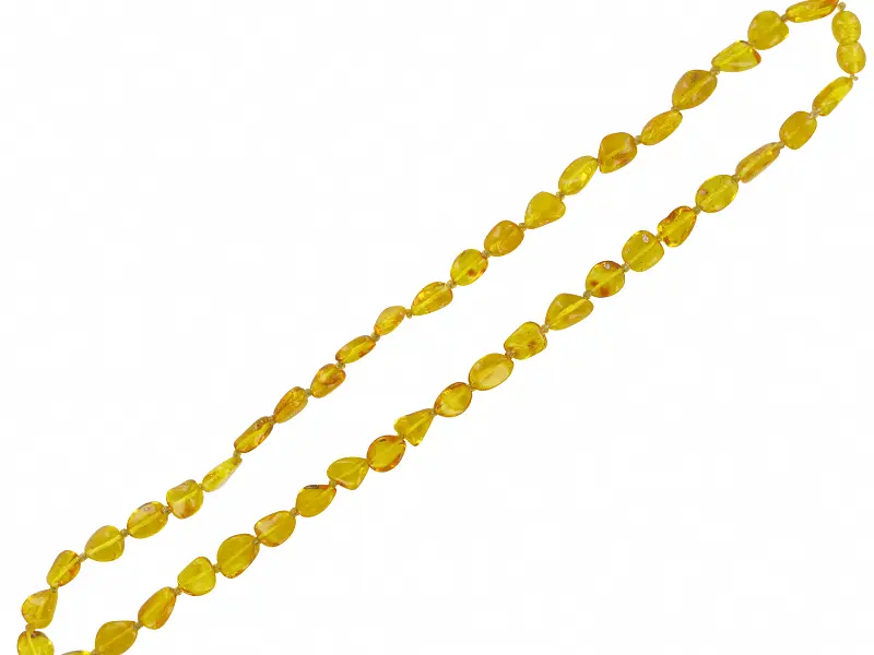 Artikelbild 1 des Artikels “Kette „Rohstücke gelb“ mit Bernstein “