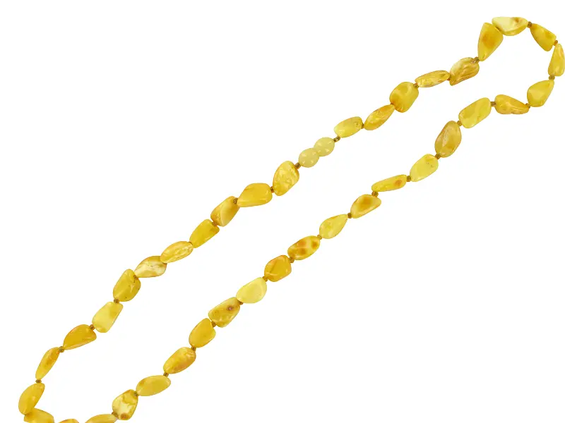 Artikelbild 1 des Artikels “Kette „Rohstücke gelb“ mit Bernstein “