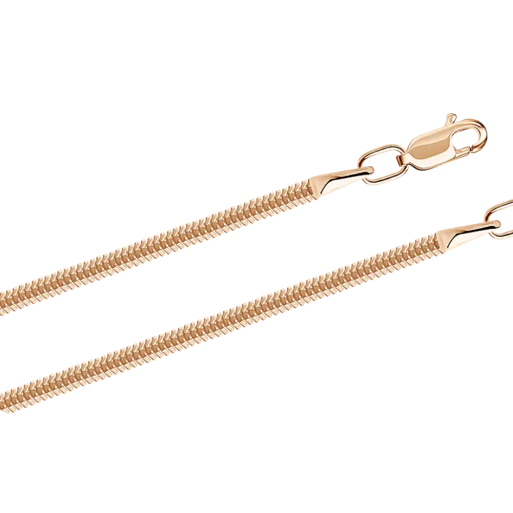 Artikelbild 1 des Artikels “Kette „Schlangenkette“ aus 585 Rotgold, Breite 2 mm “