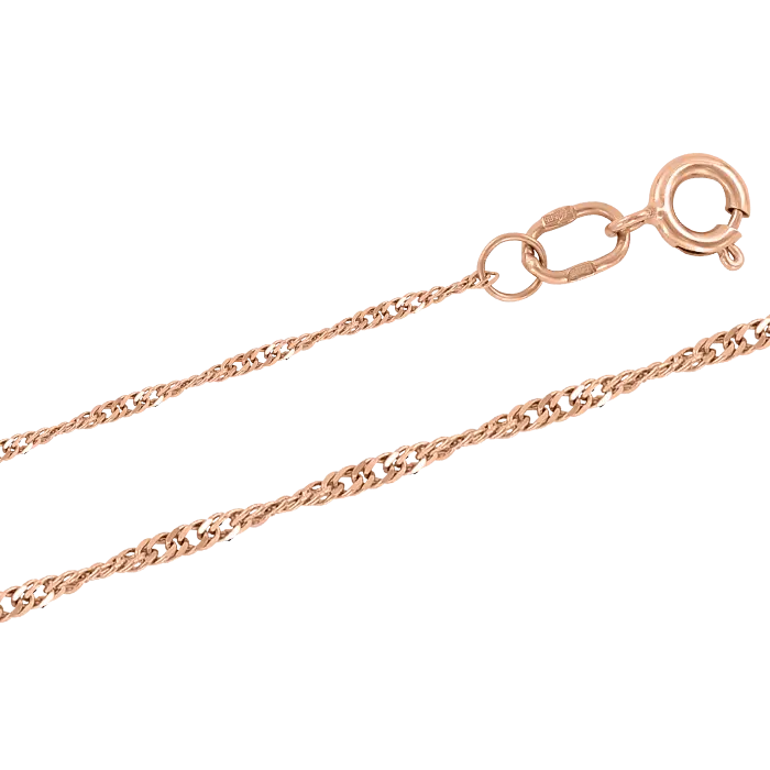 Artikelbild 1 des Artikels “Kette „Singapurkette“ aus 585 Rotgold, Breite 2,0 mm “