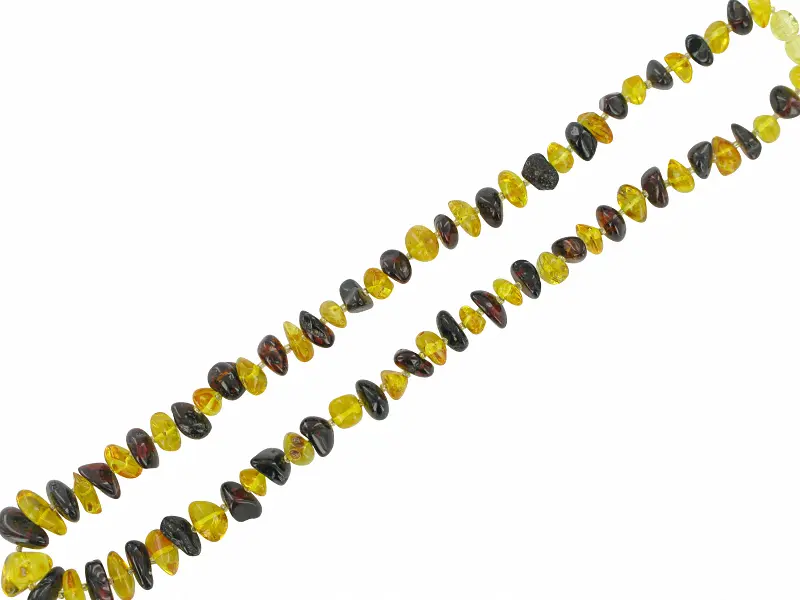Artikelbild 1 des Artikels “Kette „Splitter dunkel-gelb“ mit Bernstein “