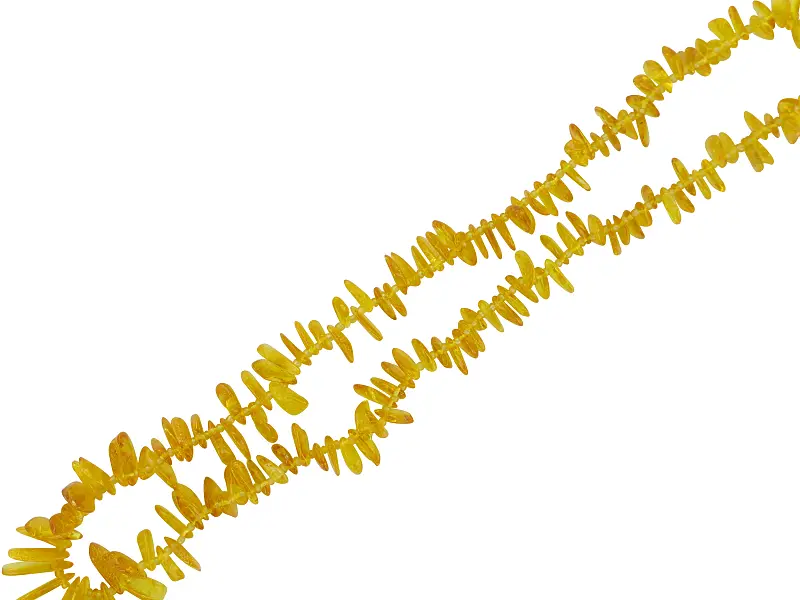 Product image 1 of the product “Chain “Yellow Sticks” with Amber ”