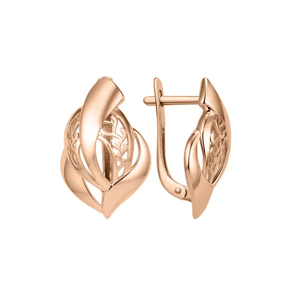Artikelbild 1 des Artikels “Ohrhänger „Tropfen mit Filigran“ aus 585 Rotgold “
