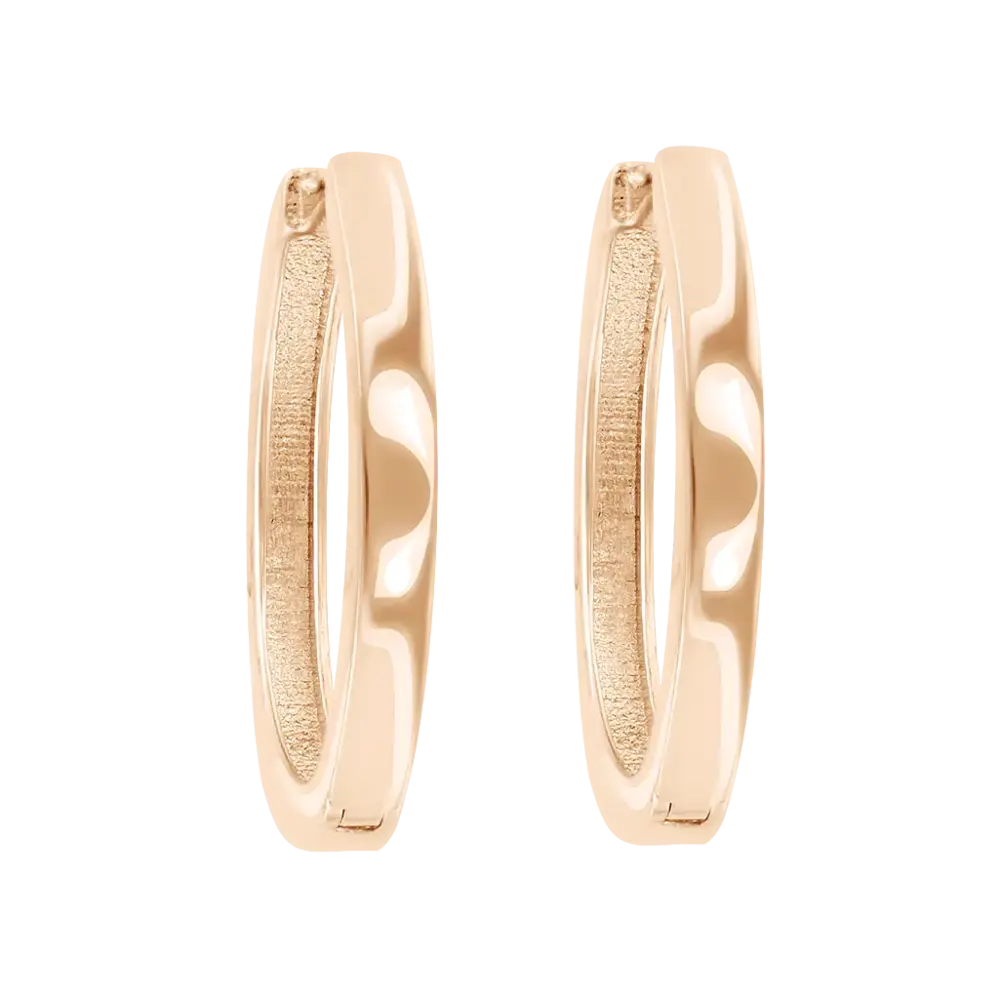 Product image 1 of the product “Earrings “Wide Hoops” in 585 Rose Gold ”