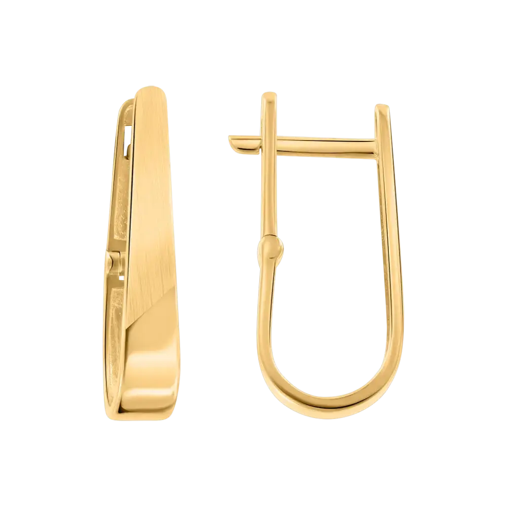 Artikelbild 1 des Artikels “Ohrringe „Schmal glatt“ aus 585 Gelbgold “