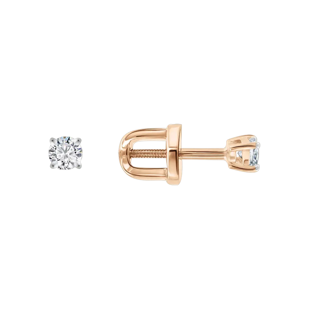 Artikelbild 1 des Artikels “Ohrstecker „Solitär“ aus 585 Weißgold mit Brillanten, Ø 3 mm “