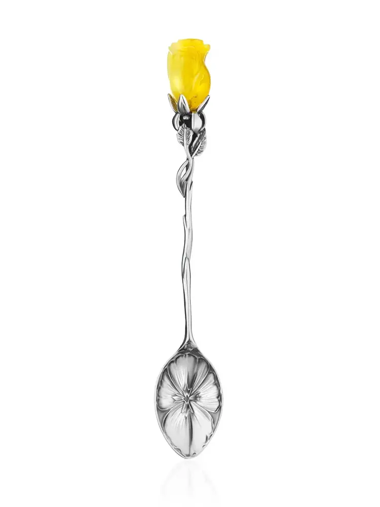Artikelbild 1 des Artikels “Silber Kinder Löffel 925 mit Bernstein “