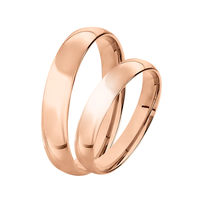 Artikelbild 1 des Artikels “Trauring „Glatt gewölbt“ aus 585 Rotgold, Breite 4,0 mm “
