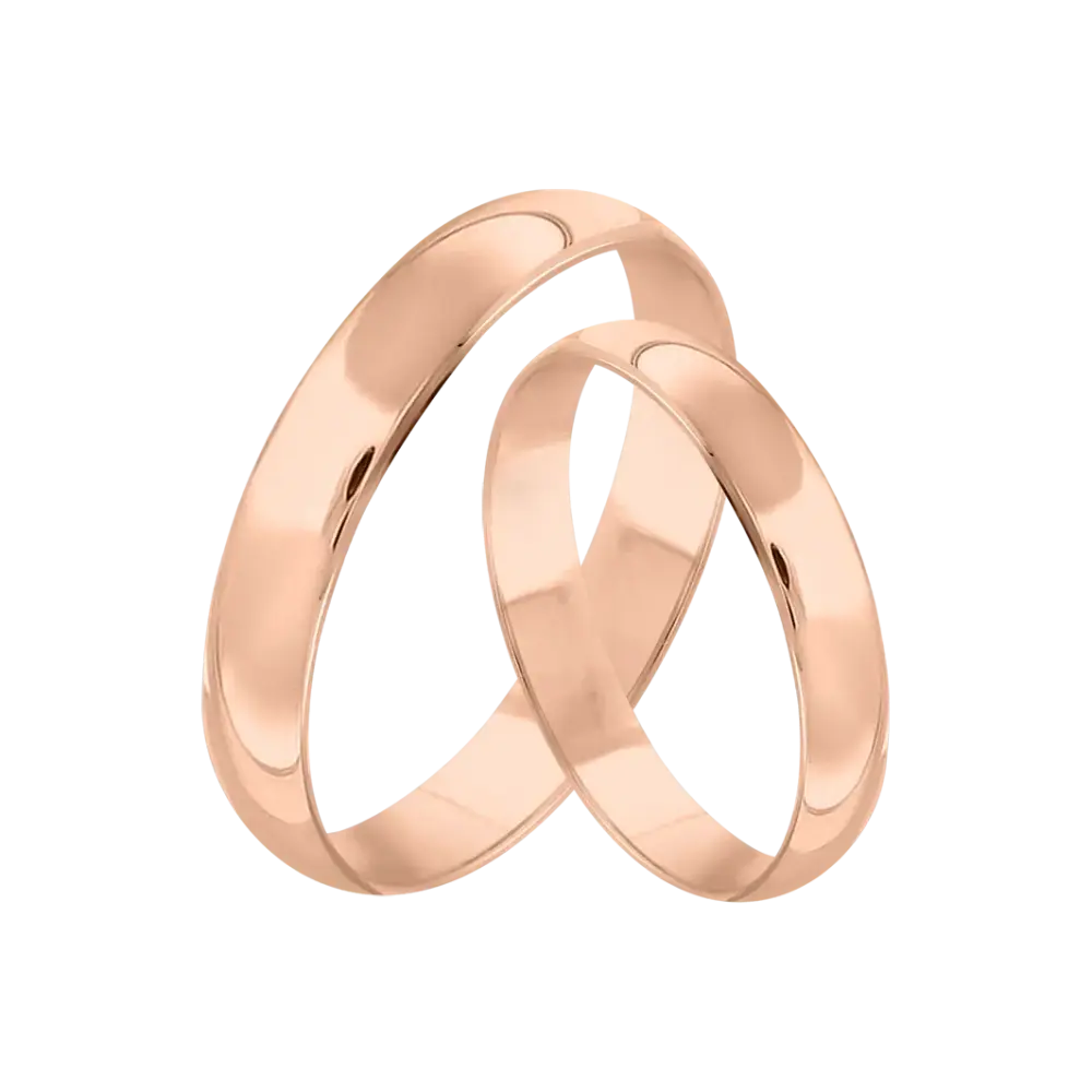 Product image 1 of the product “Wedding Ring “Narrow Domed” in 585 Rose Gold, Width 3.5 mm ”